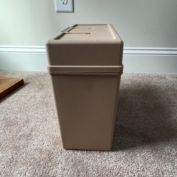 Vintage Brown/Tan Plastic Ballonoff File Storage Organizer Box Portafile - Picture 11 of 16